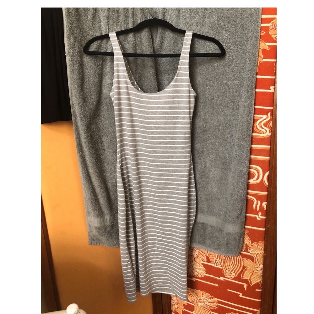 Cotton on grey stripped dress